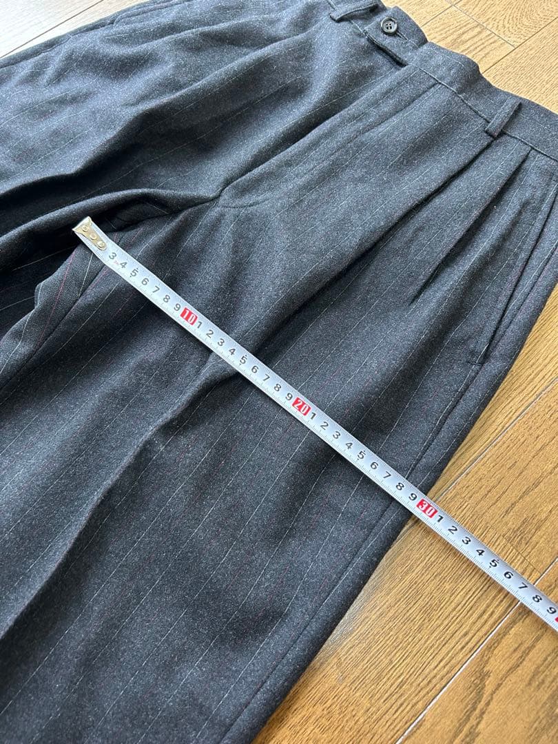 80s COMME des GARCONS HOMME ウールスラックス　M