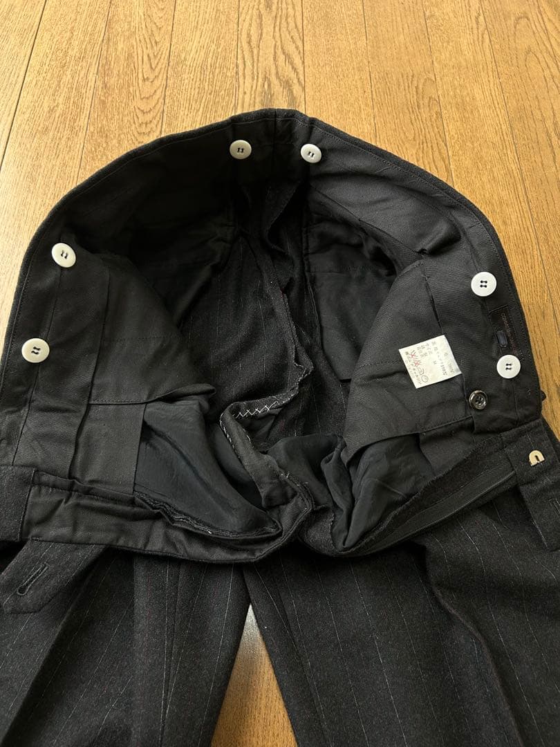 80s COMME des GARCONS HOMME ウールスラックス　M