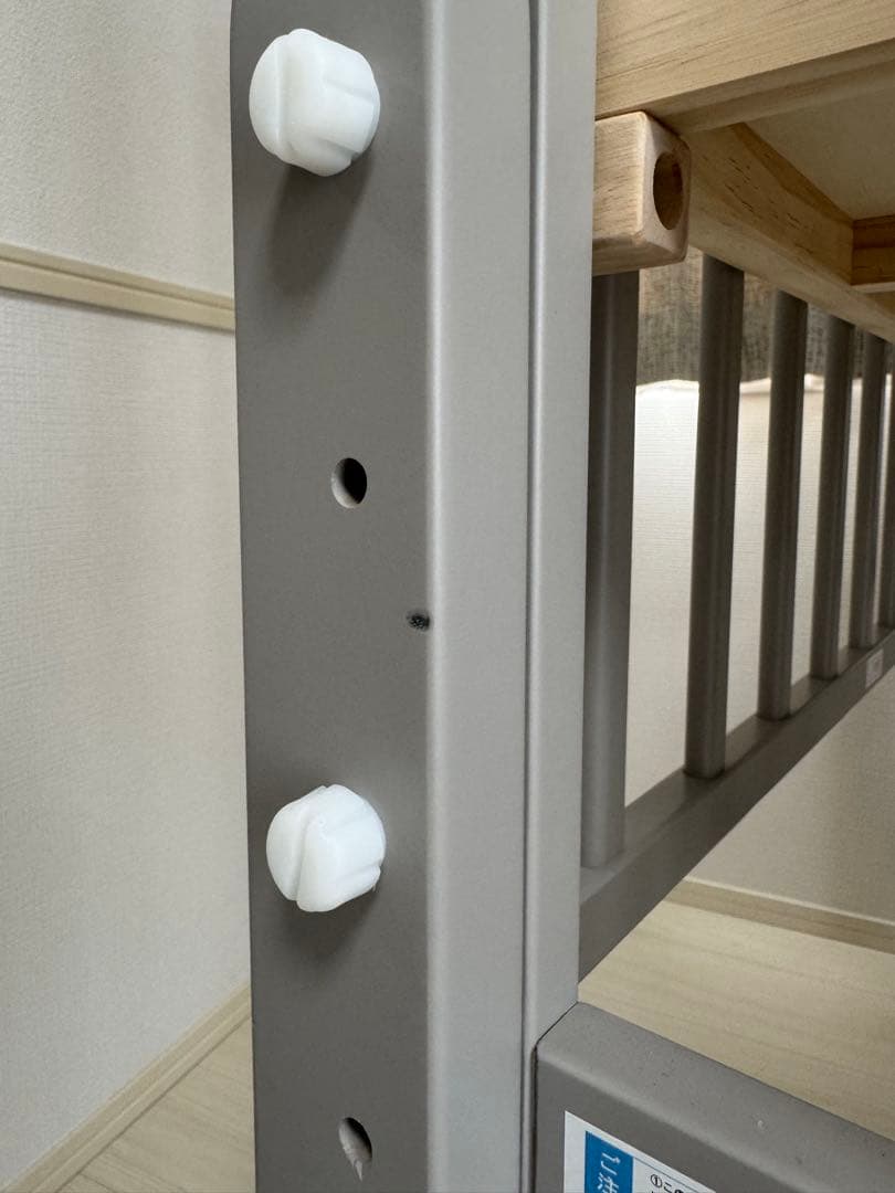 【美品】ベビーベッド 大和屋 ノモック ミニ Wオープンハイタイプ