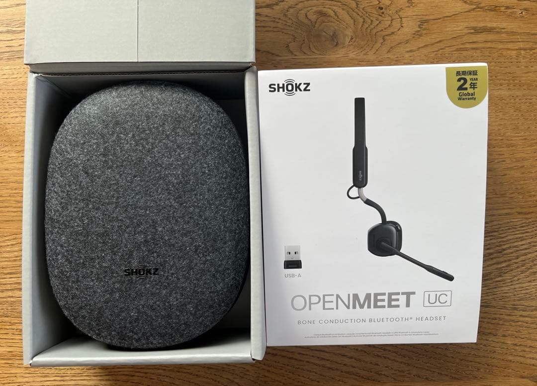 【新品、未使用】SHOKZ OPENMEET UC ワイヤレスヘッドセット