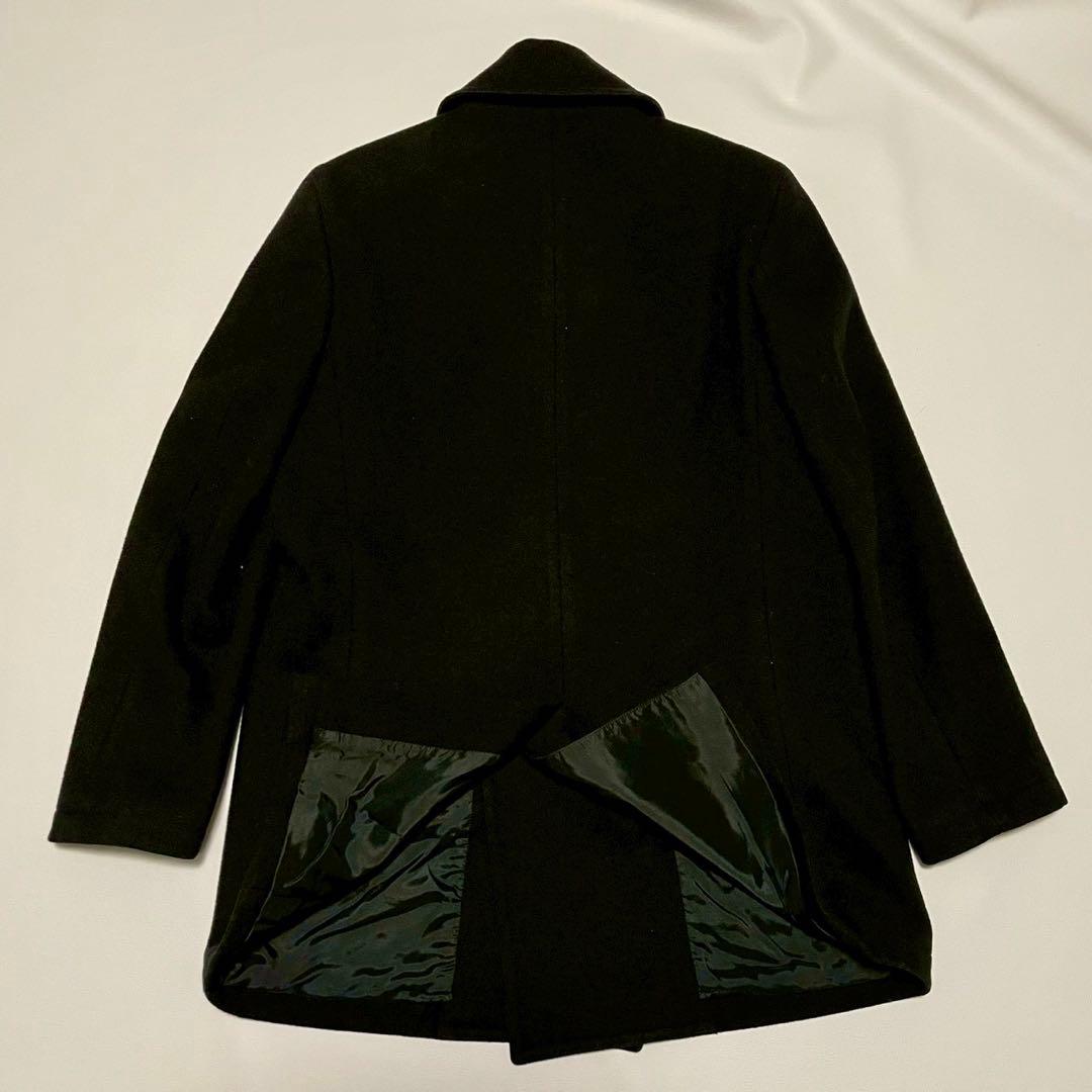 美品【ブルックスブラザーズ】ロロピアーナ ピーコート 黒 M ウール