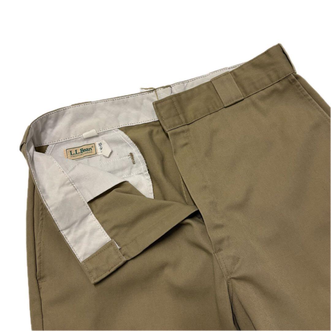 USA製 90’s L.L.Bean チノ パンツ W33 カーキ