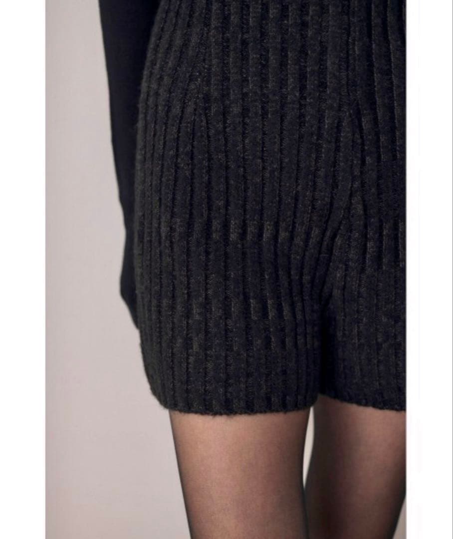 M_ ミックスニットショートパンツ アンダーバー MOUSSY