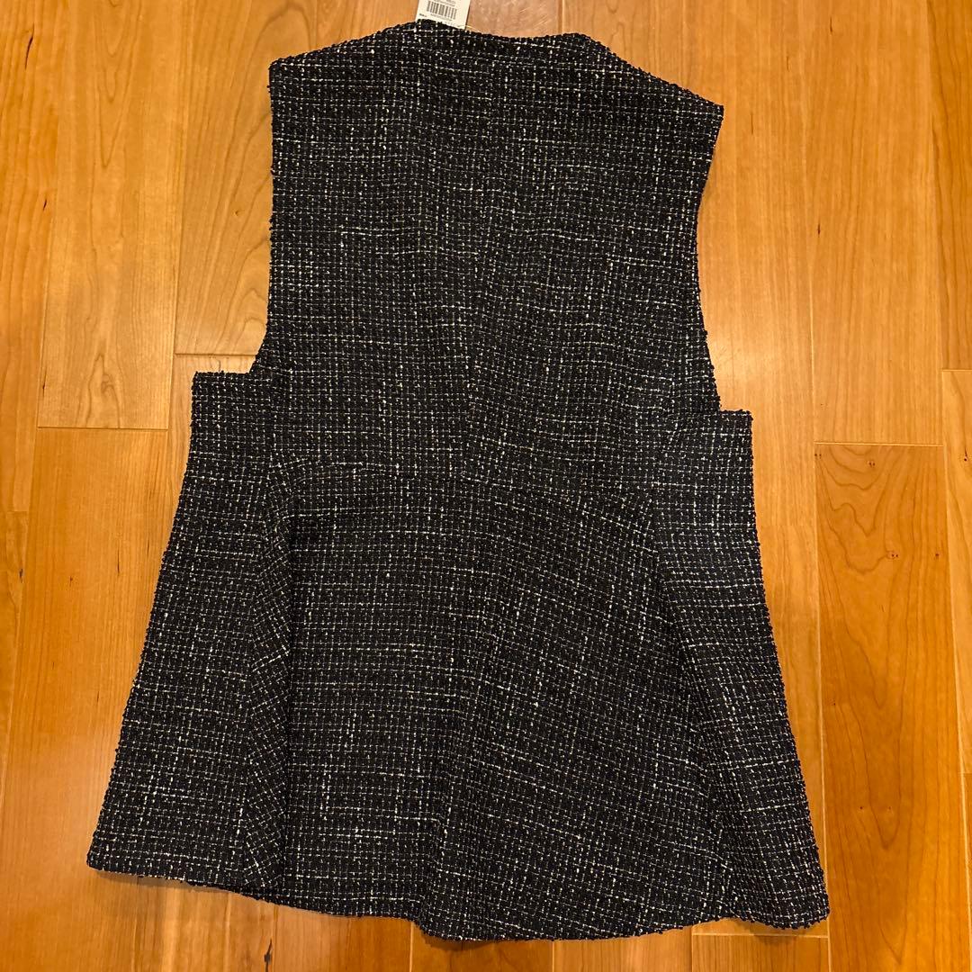 k.ake様】PLST ツイードペプラムジレ ベスト ツイード Ｍ　完売