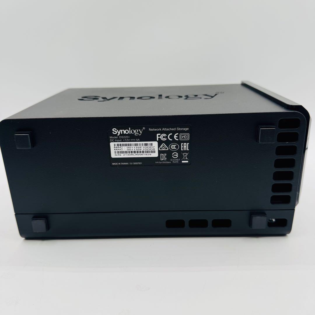 【美品】Synology DiskStation DS220+ NAS 2ベイ