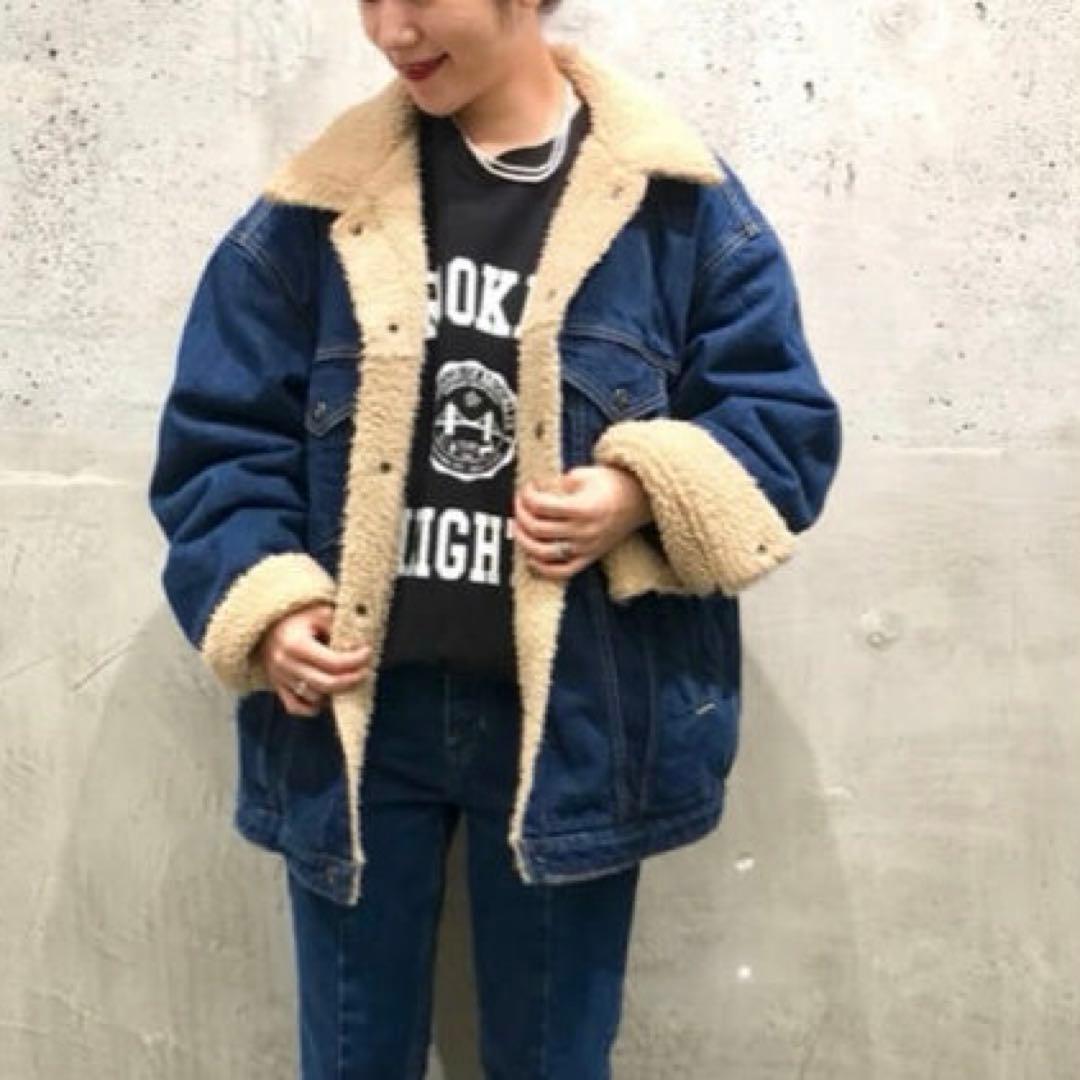 スピックアンドスパン【5 1/2】リバーシブル　ボアトラッカージャケット