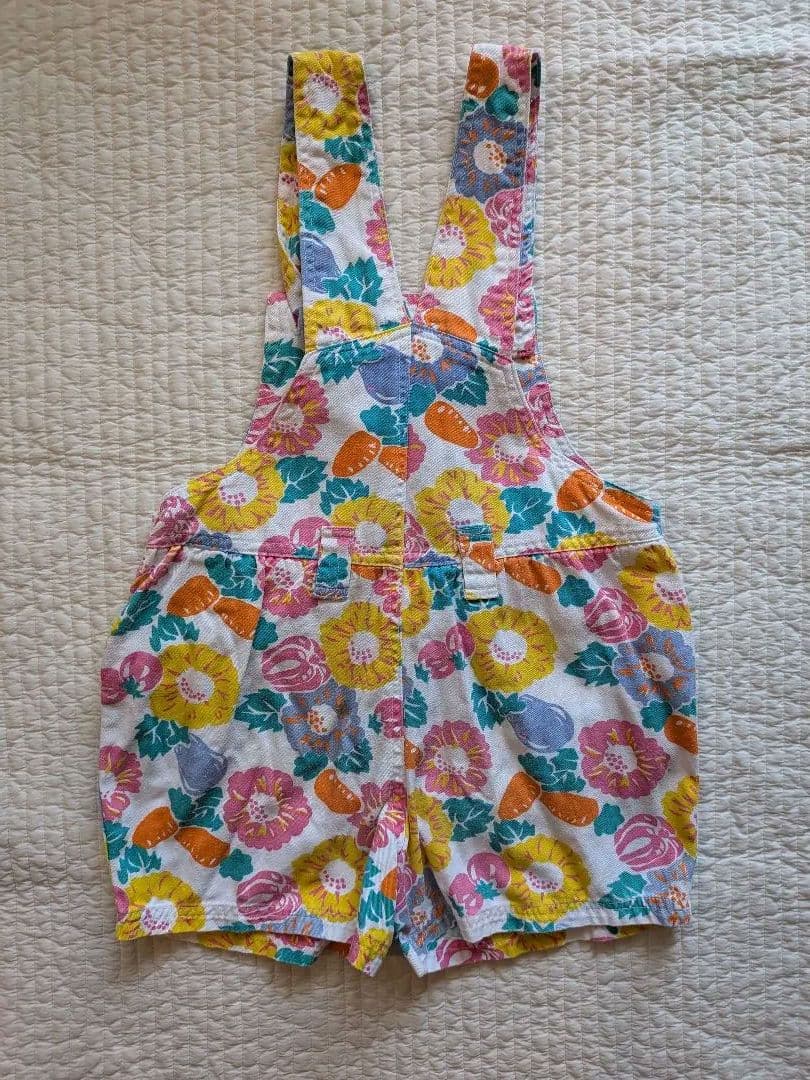 ヴィンテージ　花柄　ショートオール