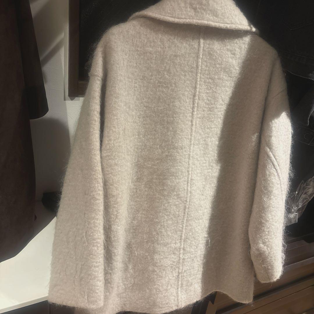 年末sale♡グラムリップス シャギーミドルコート アイボリー 完売品