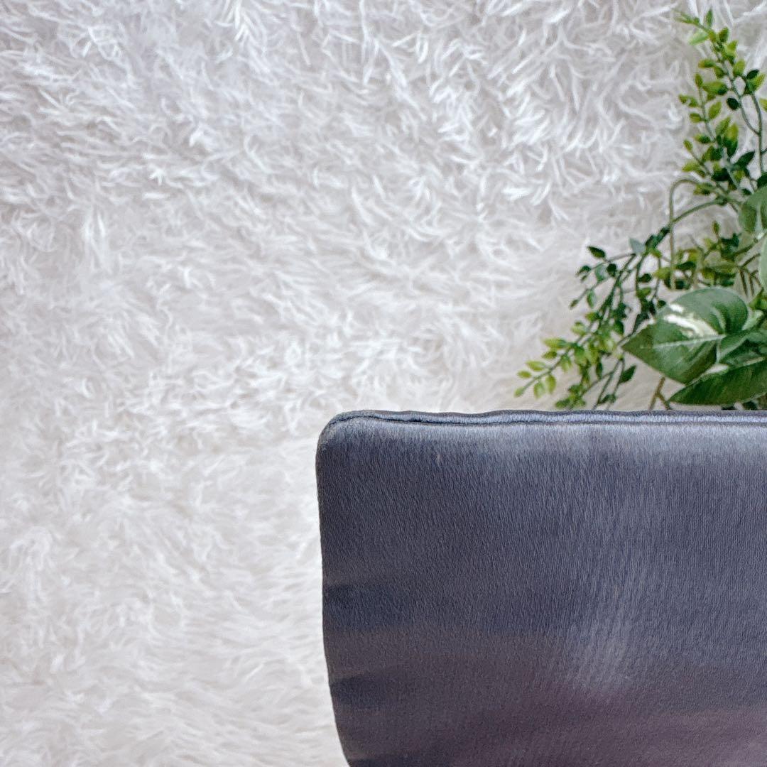 ◾︎レア◾︎ ブルガリ グレー サテン クラッチ パーティ チェーン バッグ ポーチ