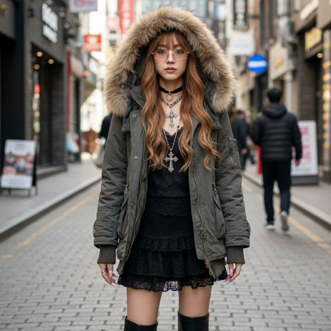 y2k 00s archive モッズコート ギミック 平成ギャル グランジ