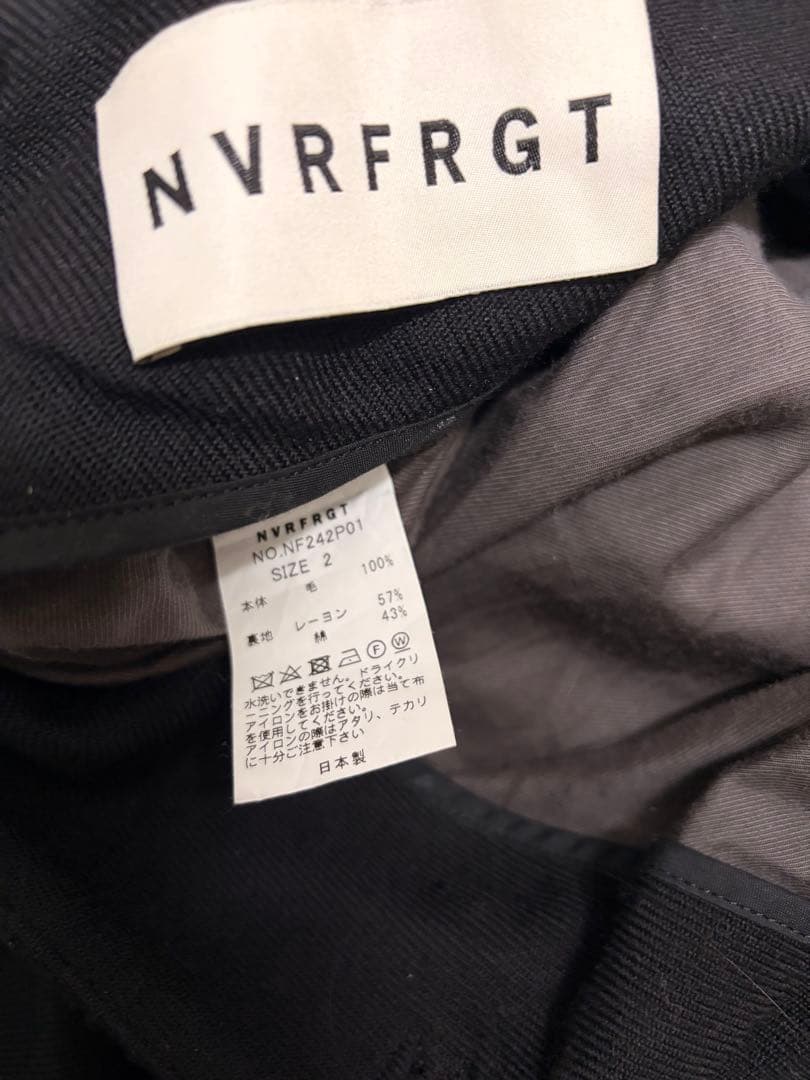 【NVRFRGT】S-CURVED WIDELEG TROUSERS