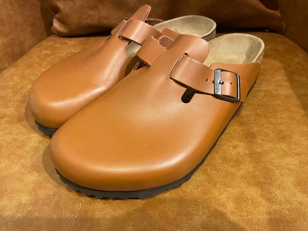 極美品　ビルケンシュトック　ボストン　ジンジャーブラウン　40（26.0cm）
