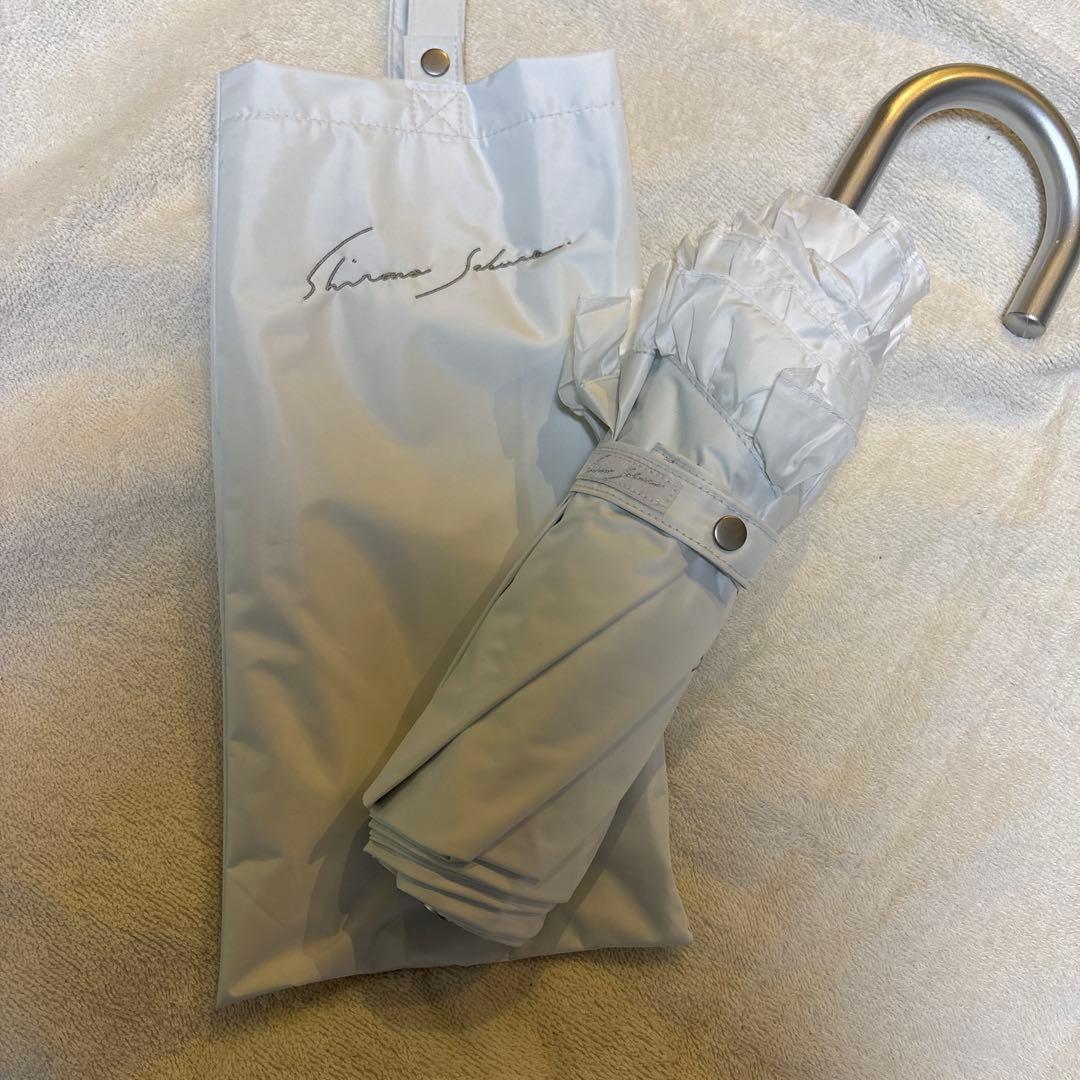 シロノサクラ　折りたたみ日傘