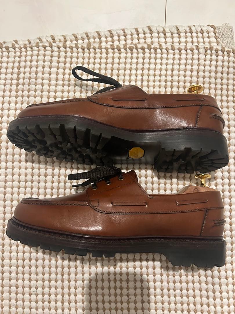 ジャランスリワヤ　ブラウン レザー モカシン 靴 マーカウェア　石川さん紹介