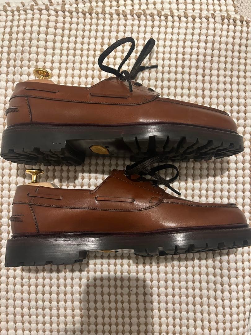 ジャランスリワヤ　ブラウン レザー モカシン 靴 マーカウェア　石川さん紹介