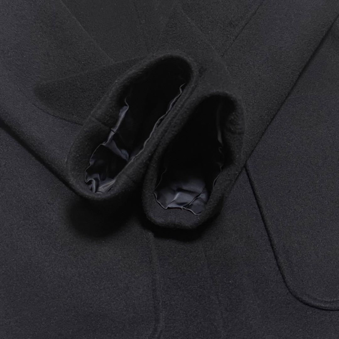 IENA 二重織りシャルムハーフコート　2Way ネイビー　38