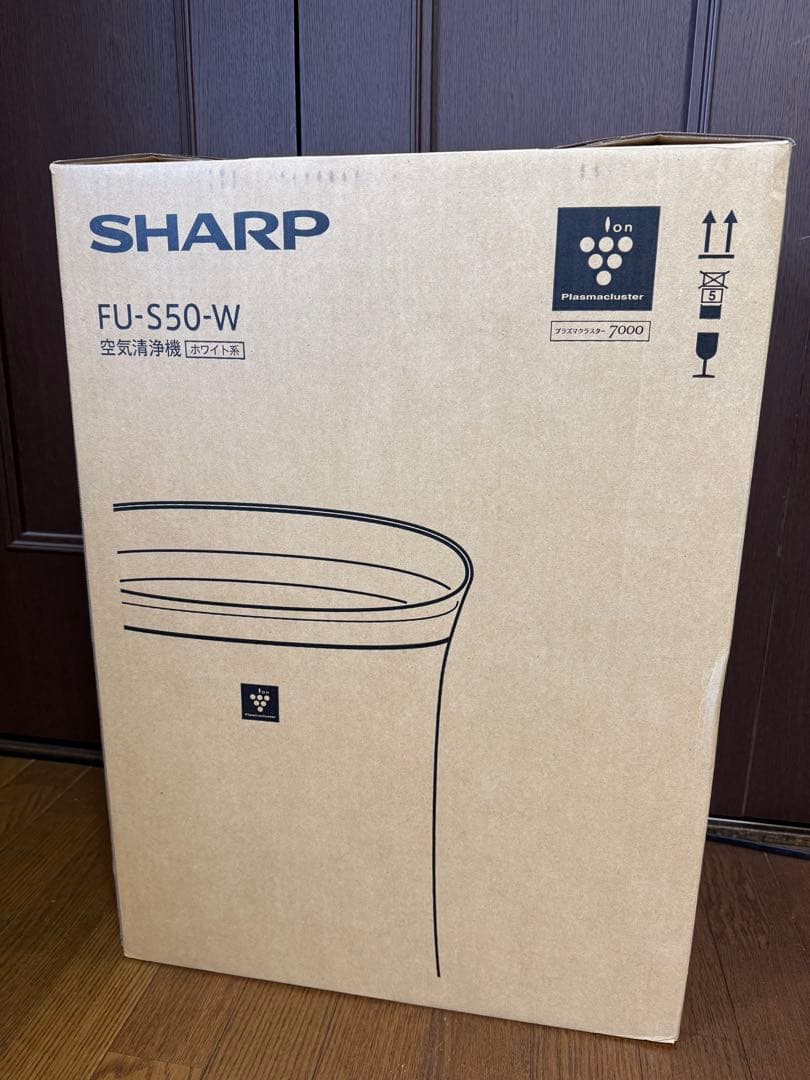 【新品未使用】SHARP 空気清浄機　FU-S50-W