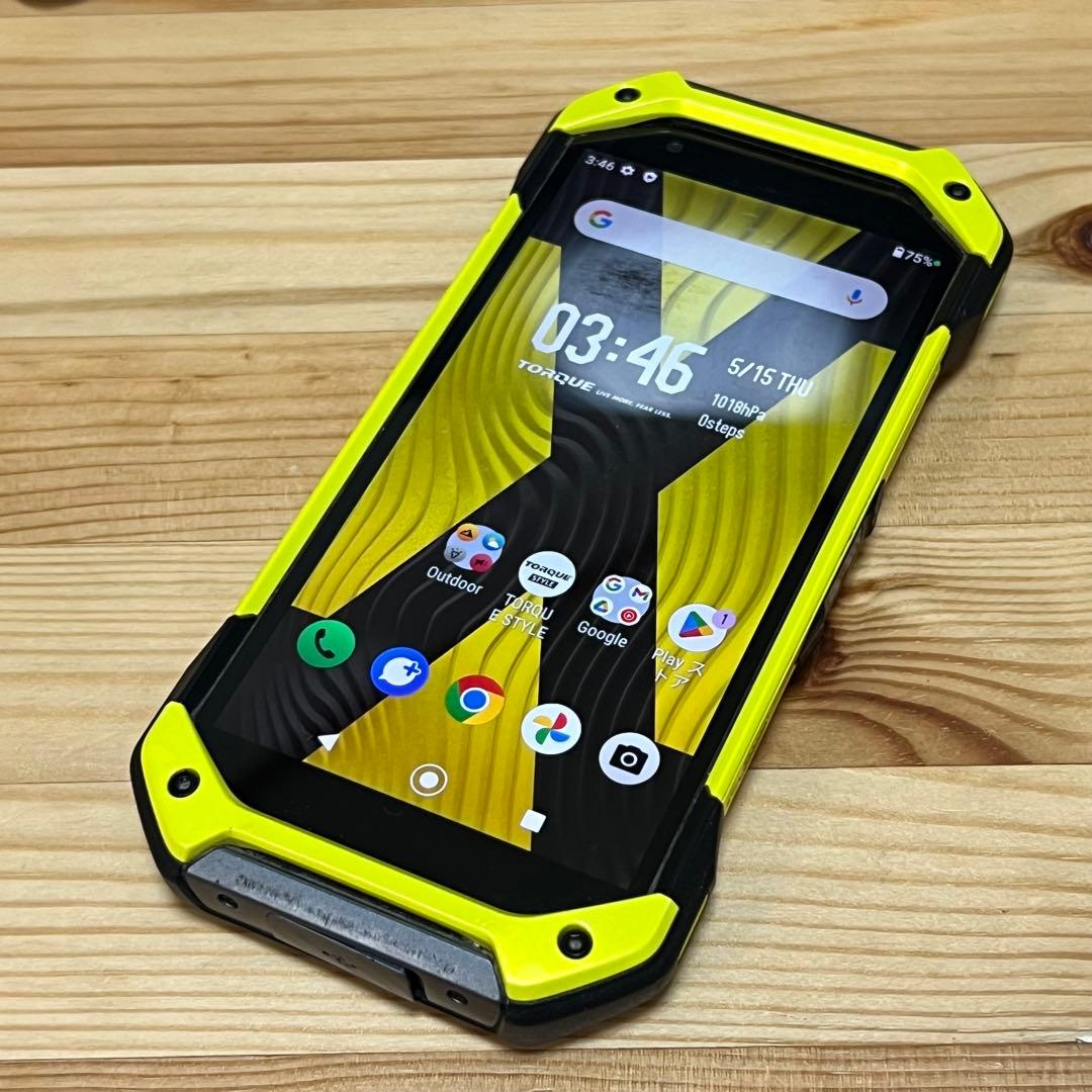 京セラ TORQUE 5G KYG01 イエロー SIMフリー au