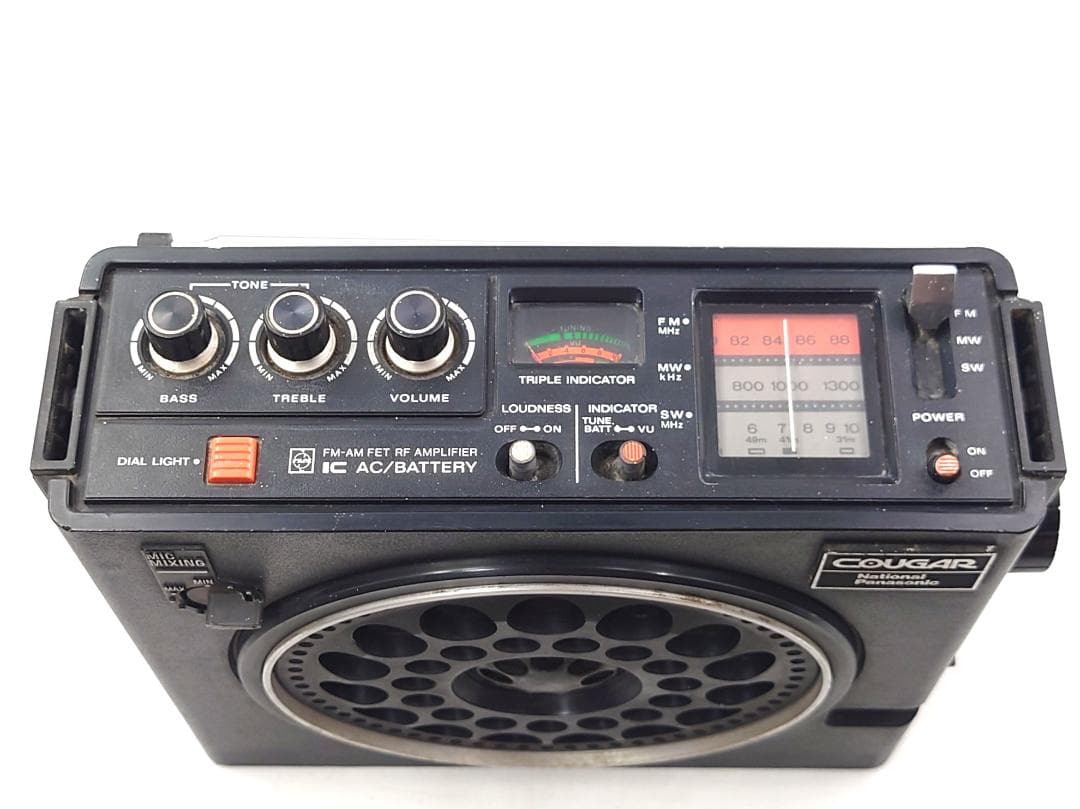 【ジャンク】 ナショナル BCLラジオ クーガー RF-888 COUGAR