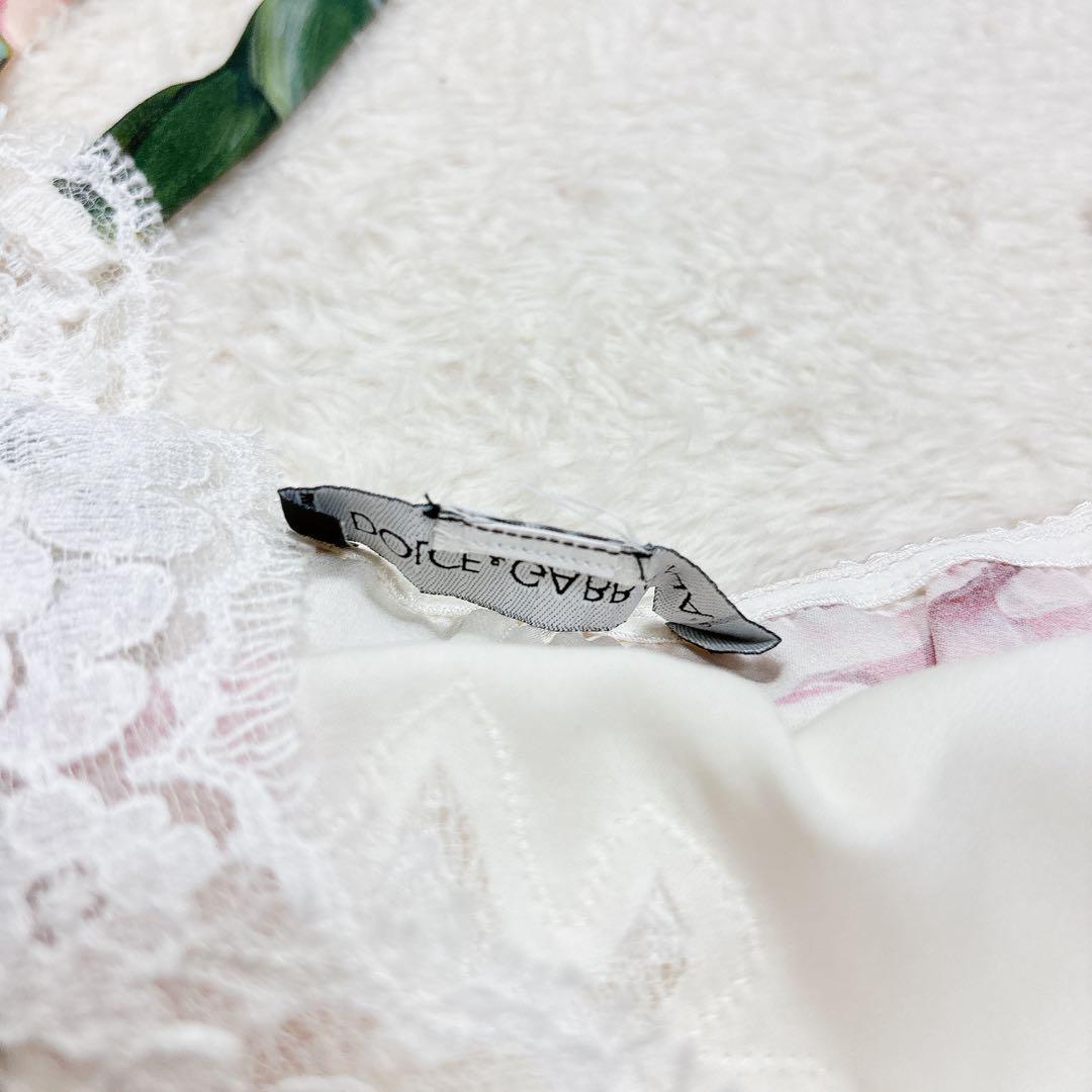 ドルチェアンドガッバーナ ローズ レース キャミソール 花柄 バラ トップス