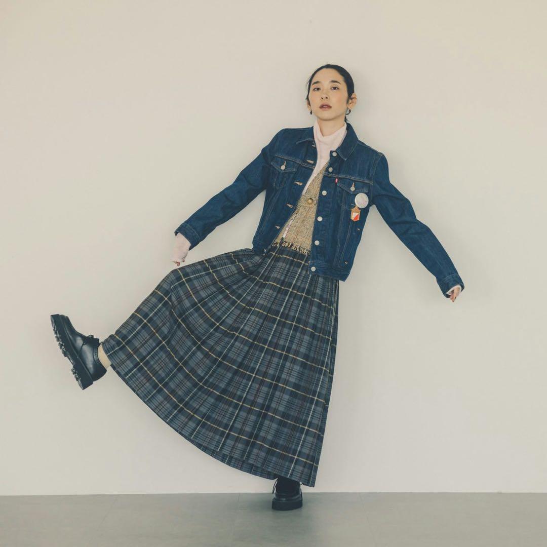 北欧、暮らしの道具店　ヘリンボーン柄のウールベスト 新品未使用