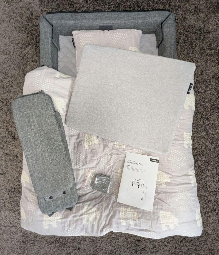 【寝具一式付】farska ファルスカ コンパクトベッド フリー メランジグレー