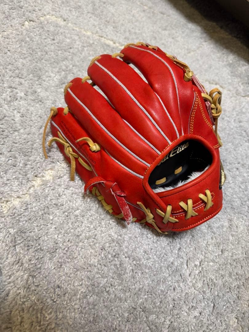 ※値下げ【美品】Global Elite 軟式グローブ 赤