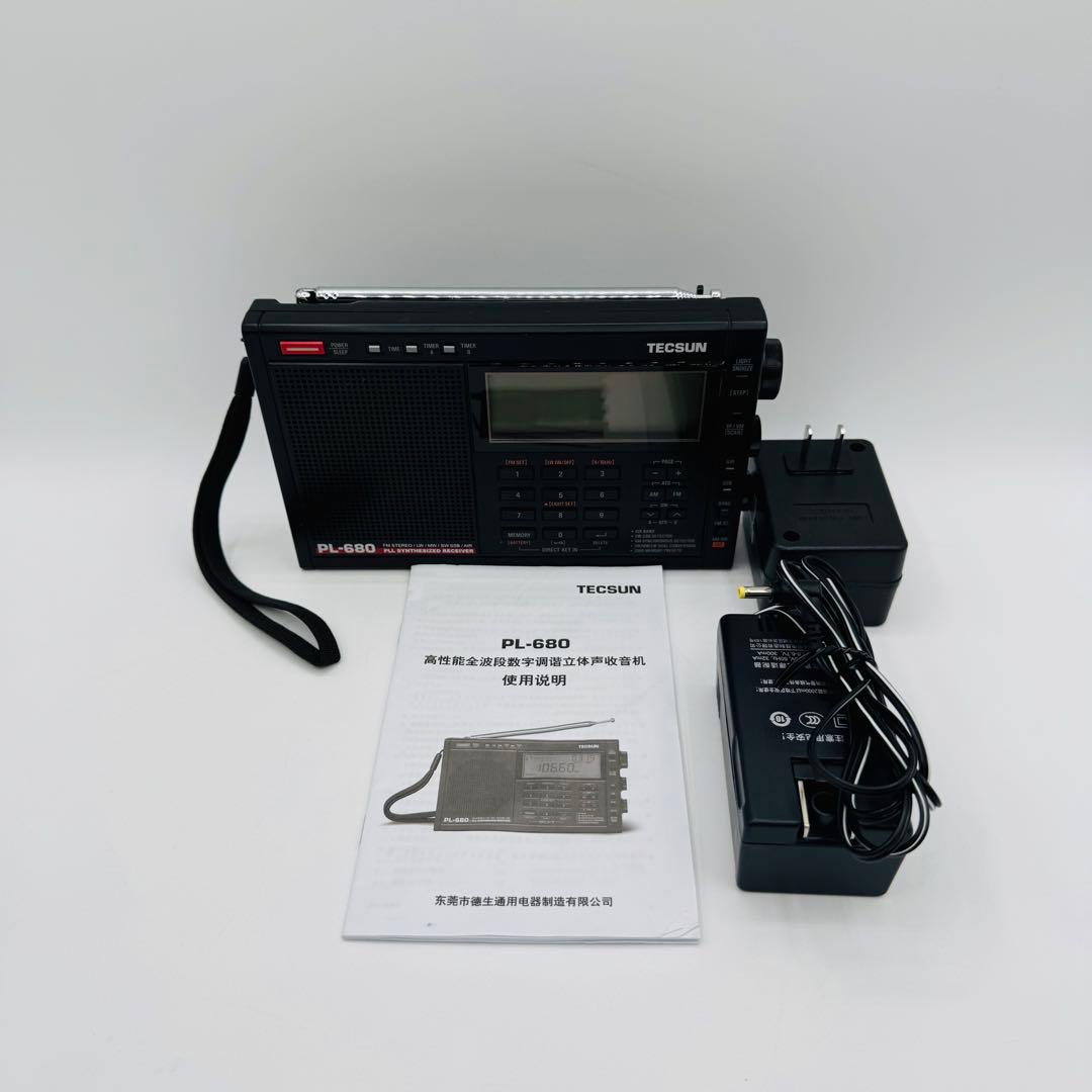 【美品】TECSUN　短波ラジオ　PL-680
