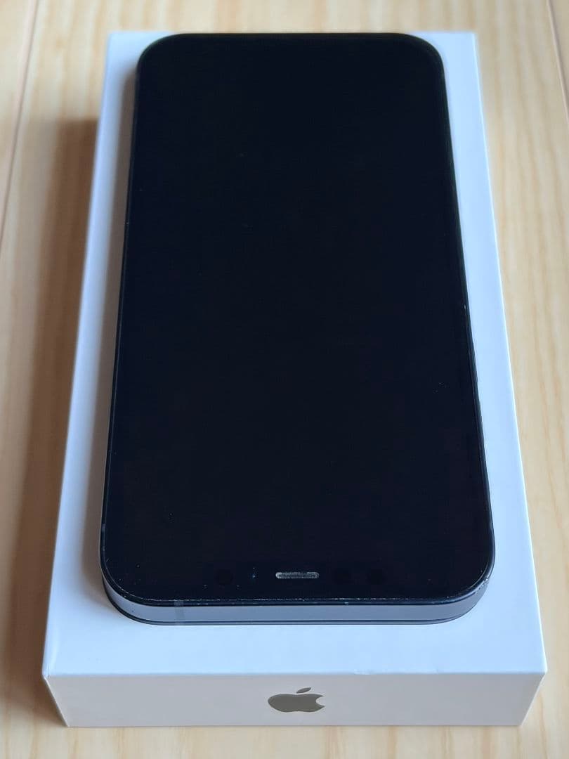 【付属品完備】Apple iPhone 12 ブラック 128GB SIMフリー