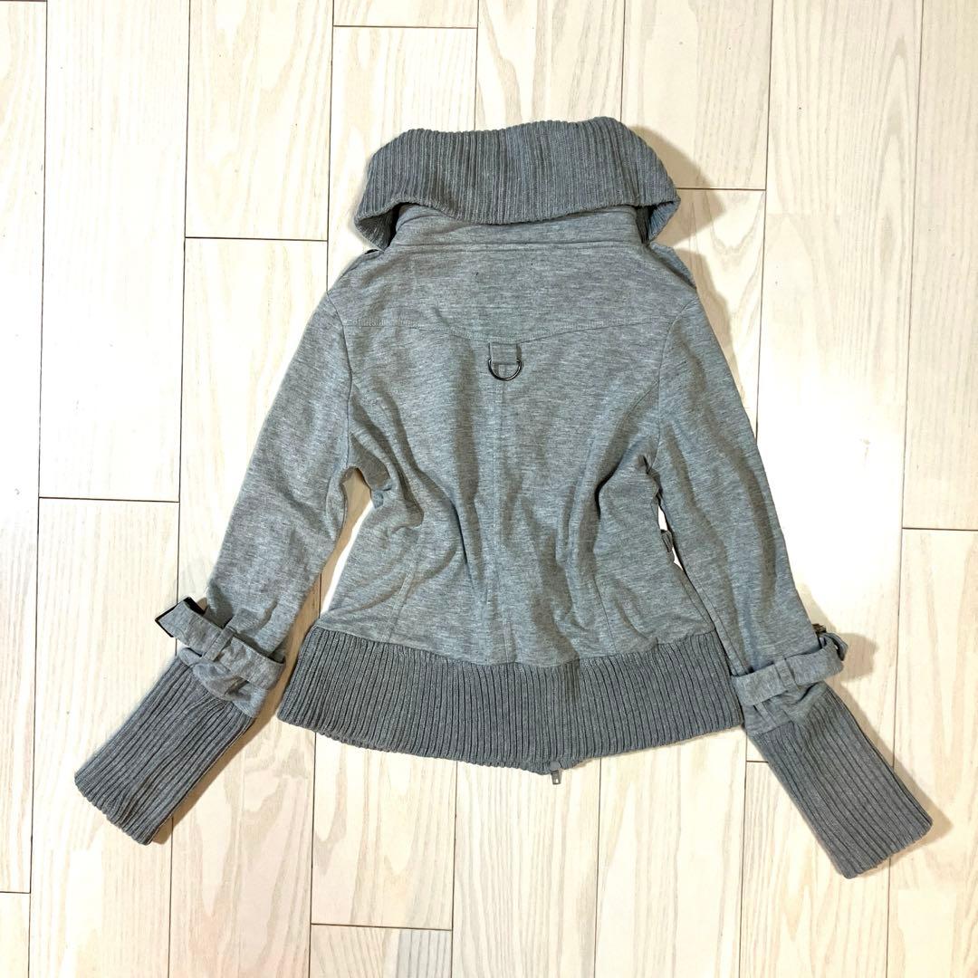 y2k 00s 平成ギャル　お兄系　グランジ　ギミック　ダブルジップ　短丈