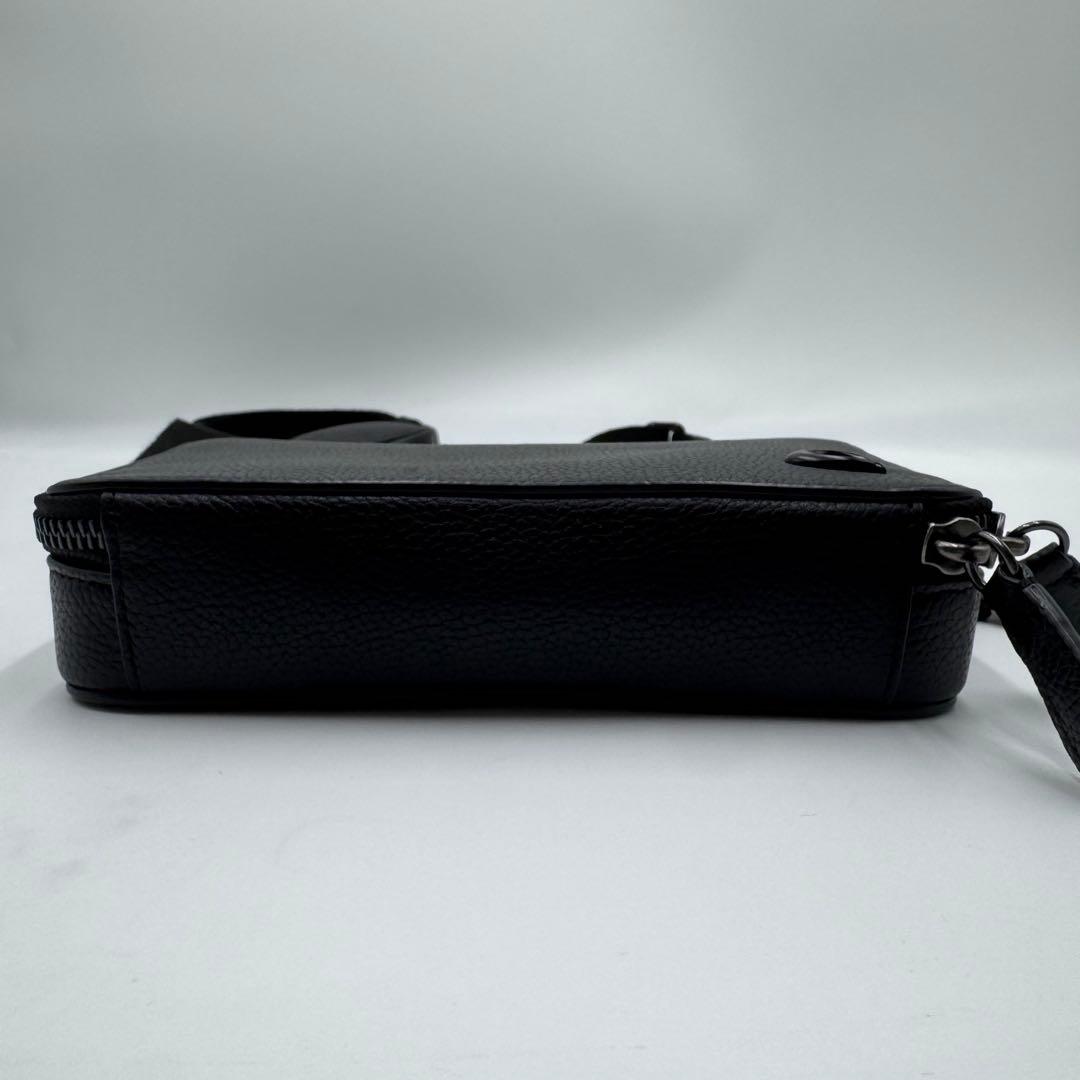 未使用級✨ コーチ ショルダーバッグ 2way チャーター レザー ブラック