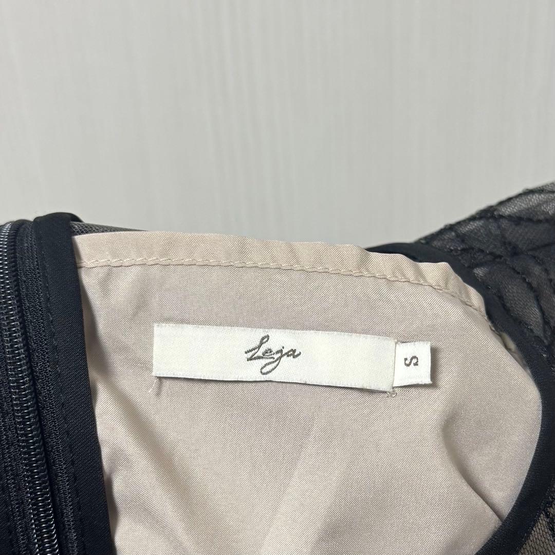 Leja チェックスパンコールリボンワンピース s オケージョン ドレス