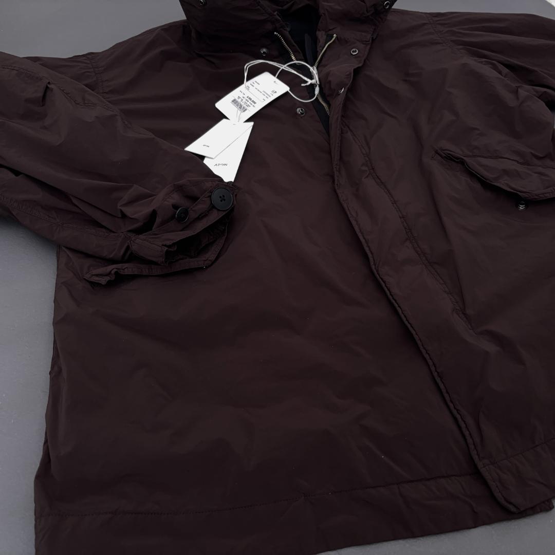 25AW ATON AIR WEATHER ブラウン 02 ショートモッズコート