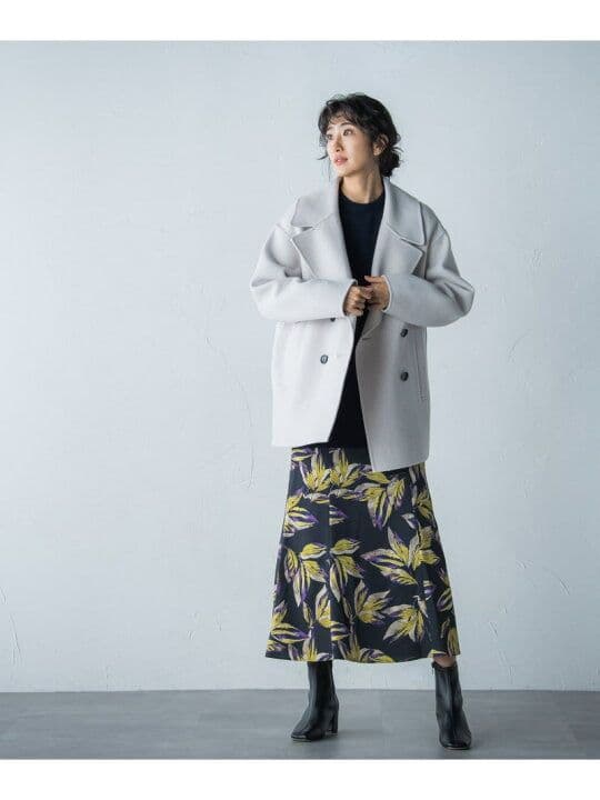 ロートレアモン☆美品☆ ビッグカラーウールリバーコート