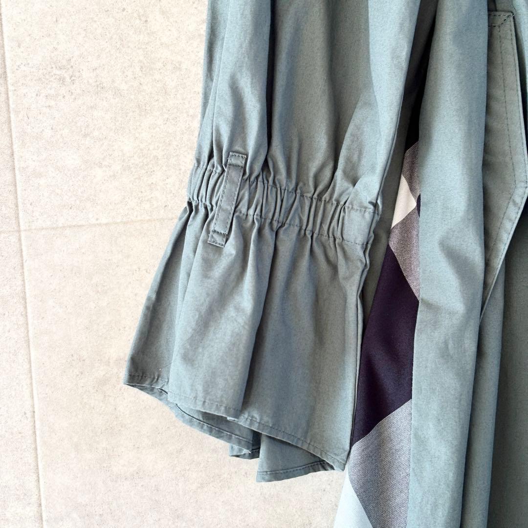 極美品✨️ブルーレーベルクレストブリッジ ノーカラーベルトシャツワンピース 38