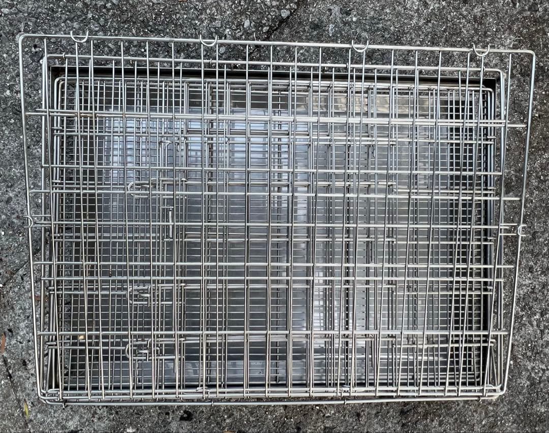 中型犬用金属製ケージ 引き出し式トレイ付き