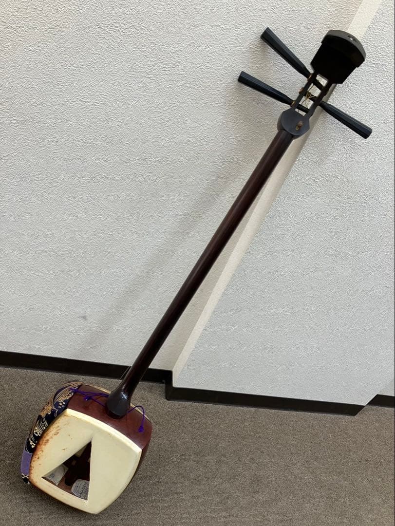 三味線 紅木製 太棹タイプ アンティーク