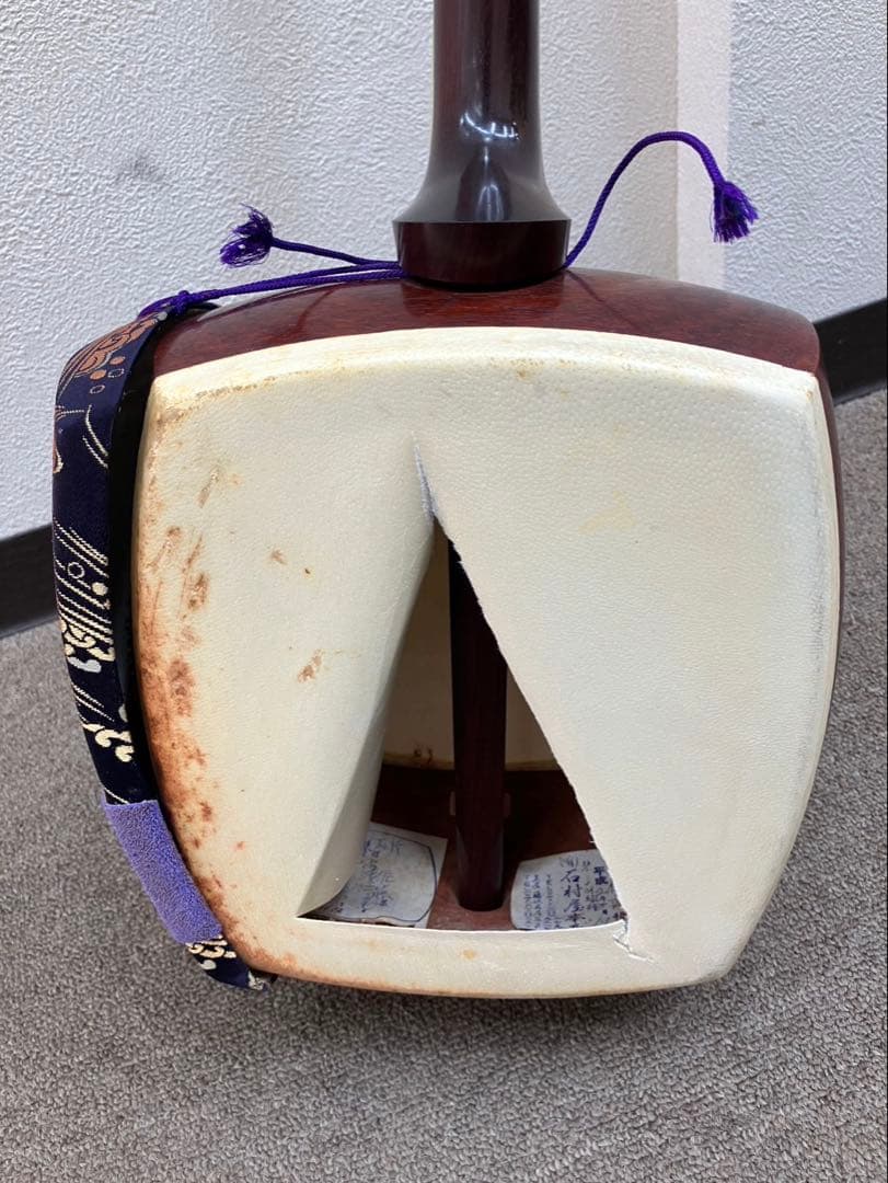 三味線 紅木製 太棹タイプ アンティーク