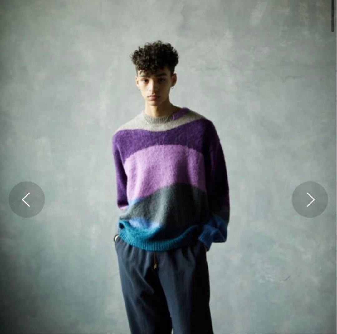 taupe モヘアニット