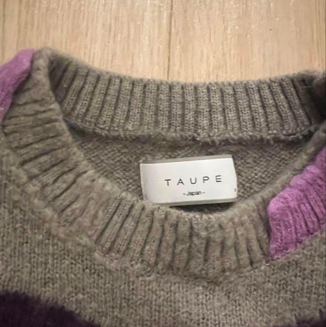 taupe モヘアニット