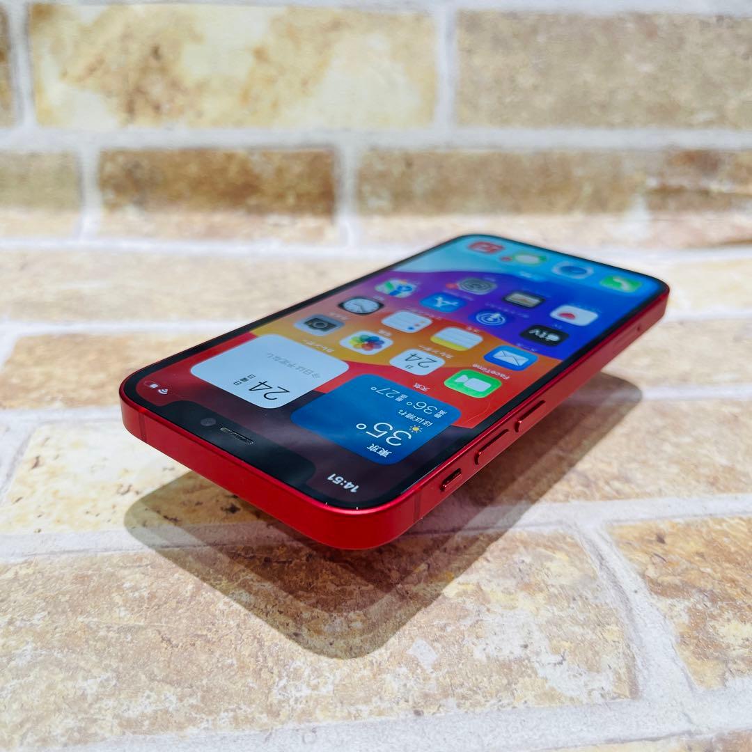 SIMフリー iPhone12mini 64GB X-1384 レッド 電池良好