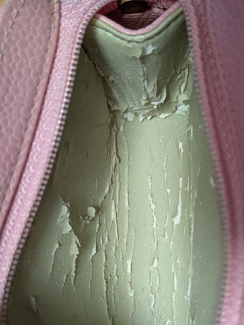 CHANEL ピンク ポーチ キャビアスキン