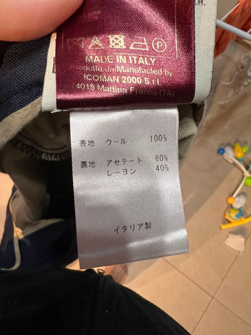 ほ*ー様 【美品】ベルウィッチ　SCOTCH　カノニコ製　濃紺　46　春夏