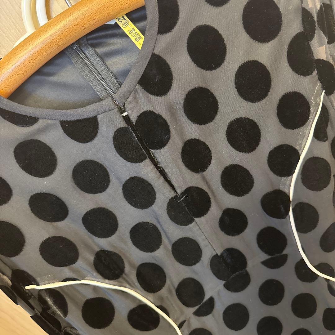 CLANE クラネ　オケージョンワンピース　ドットベロアワンピース　サイズ1