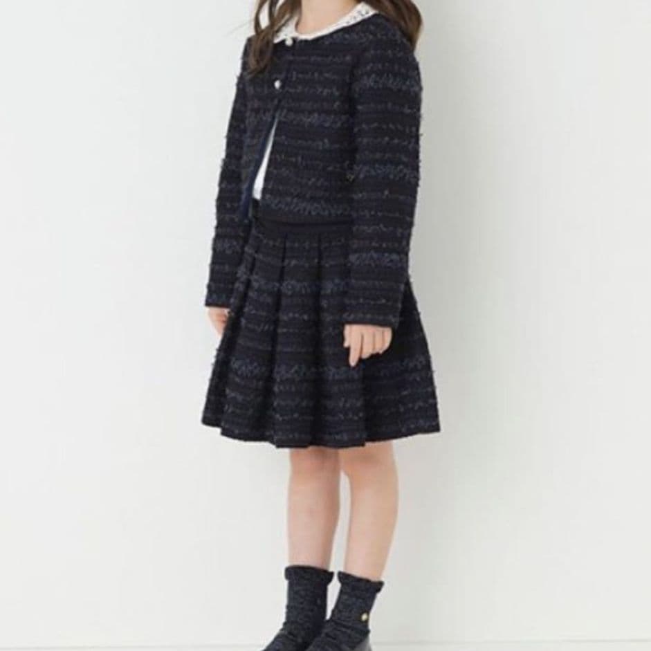 ケイトスペード♠キッズ ツイードセットアップ 入学式 卒園式 セレモニー 130