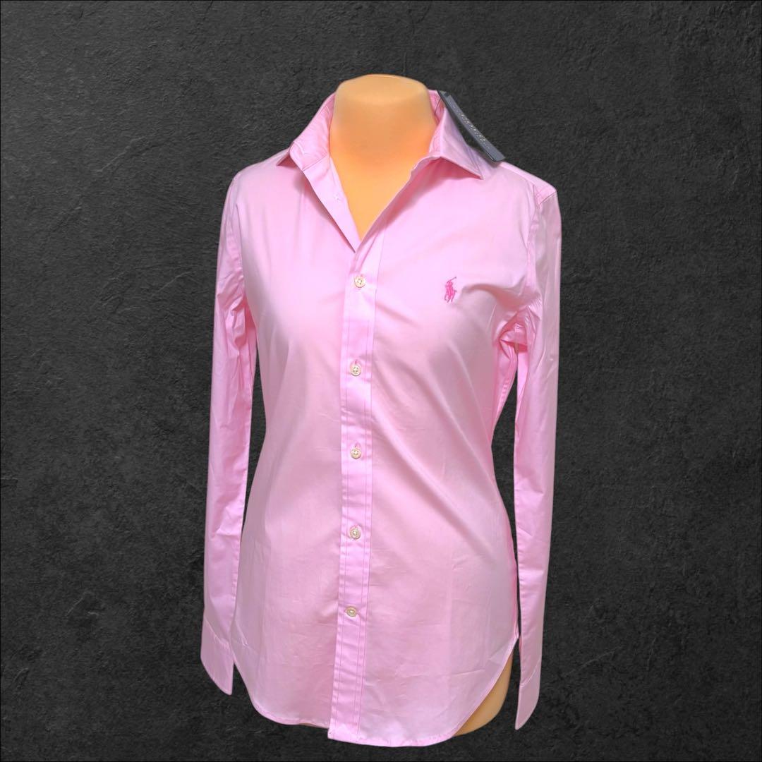 【新品未使用】 ラルフローレン シャツ ブラウス ピンク　NO3594
