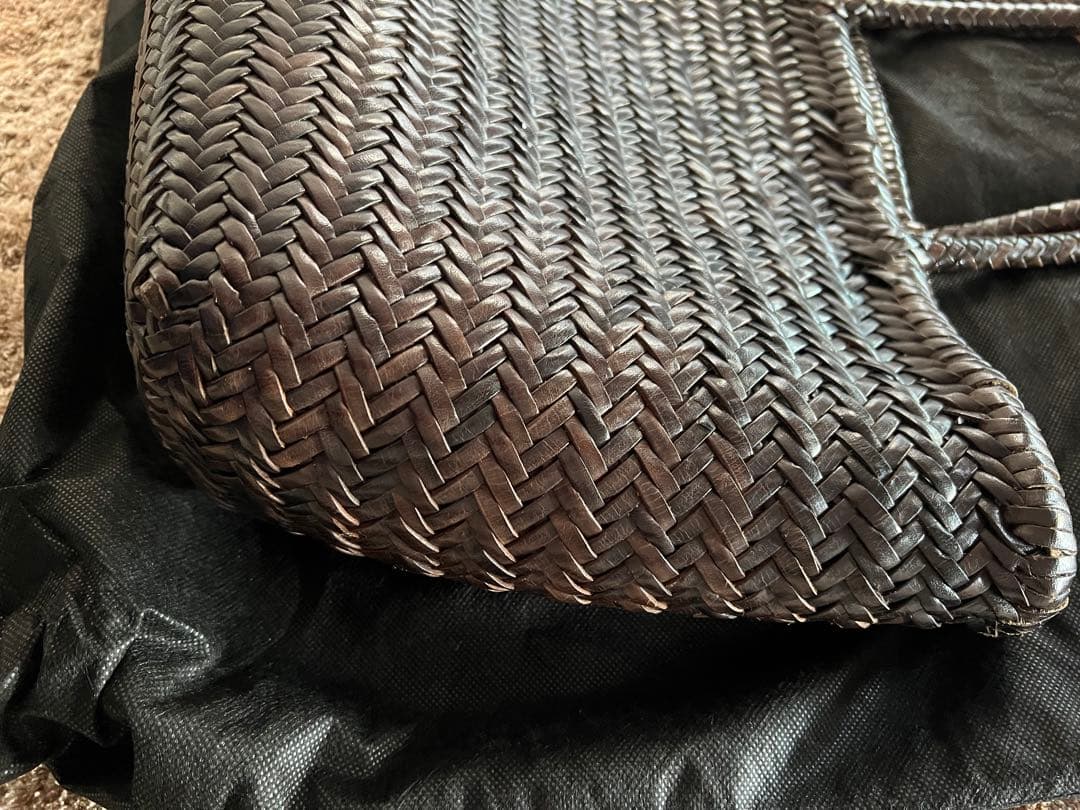 ヴィオラドーロ　レザー　メッシュかごバック　VIOLAd'ORO