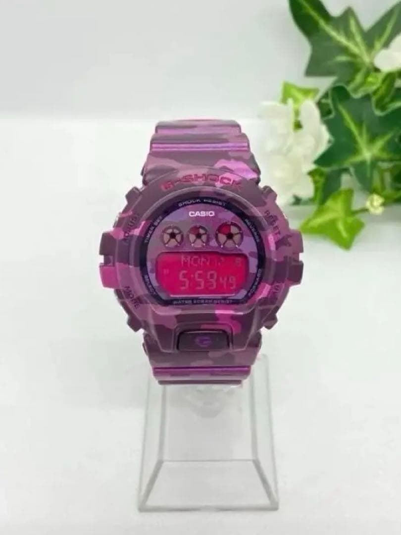 稼動 G-SHOCK DW-6900CF ピンクパープル　迷彩　カモフラージュ