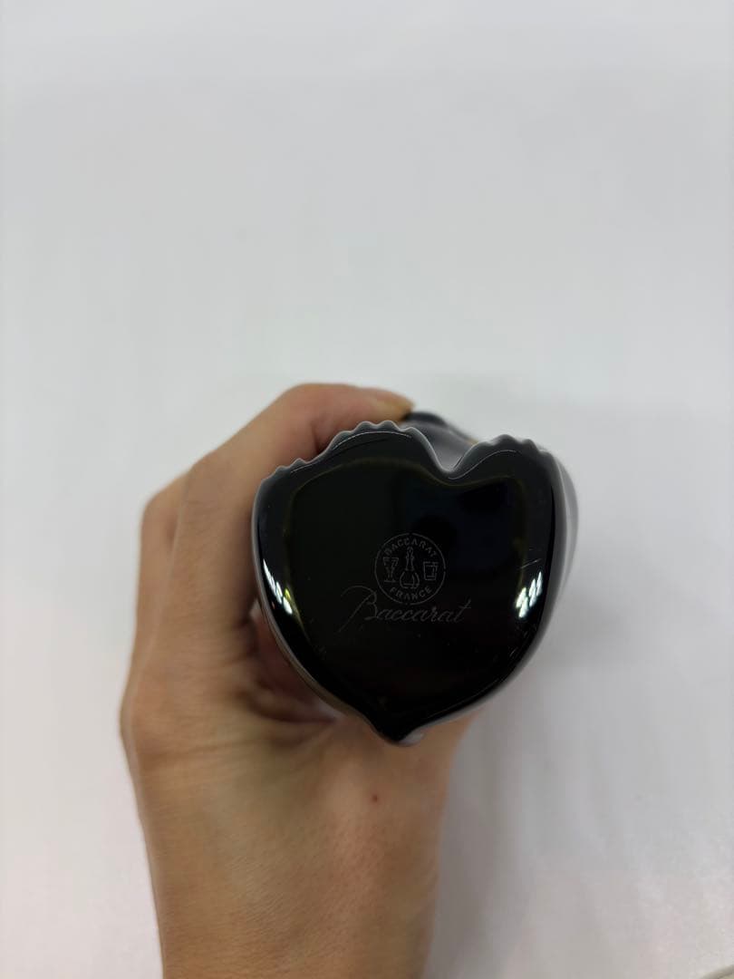 バカラ　ラッキーキャット　招き猫　ネイビー