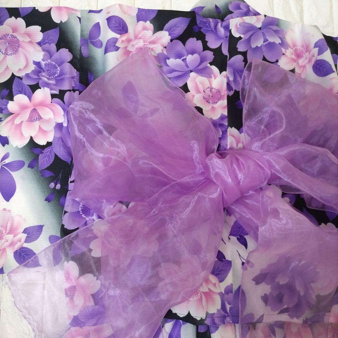 土日限定価格！【フリーサイズ】浴衣 ドレス 大人 地雷 姫 ギャル 平成 M L